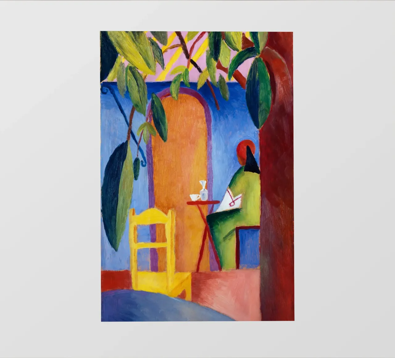 August Macke - Türkisches Café pellicola backlit da Old Masters