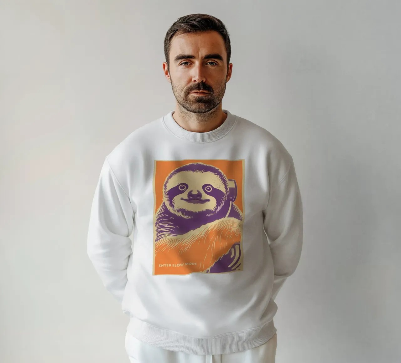 Enter Slow Mode | Learn from Sloth Sweatshirt von Autofocus