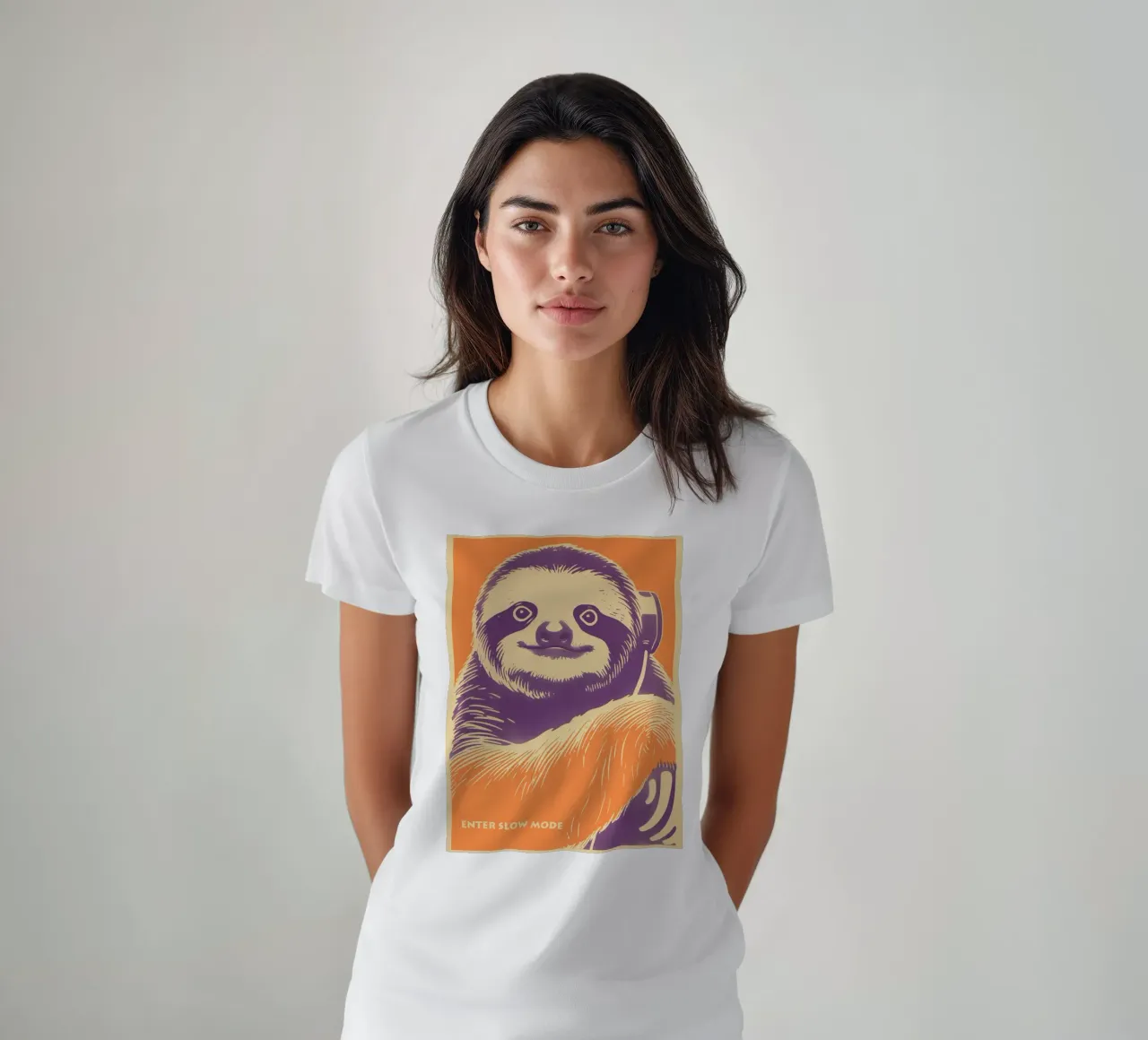 Enter Slow Mode | Learn from Sloth T-Shirt von Autofocus