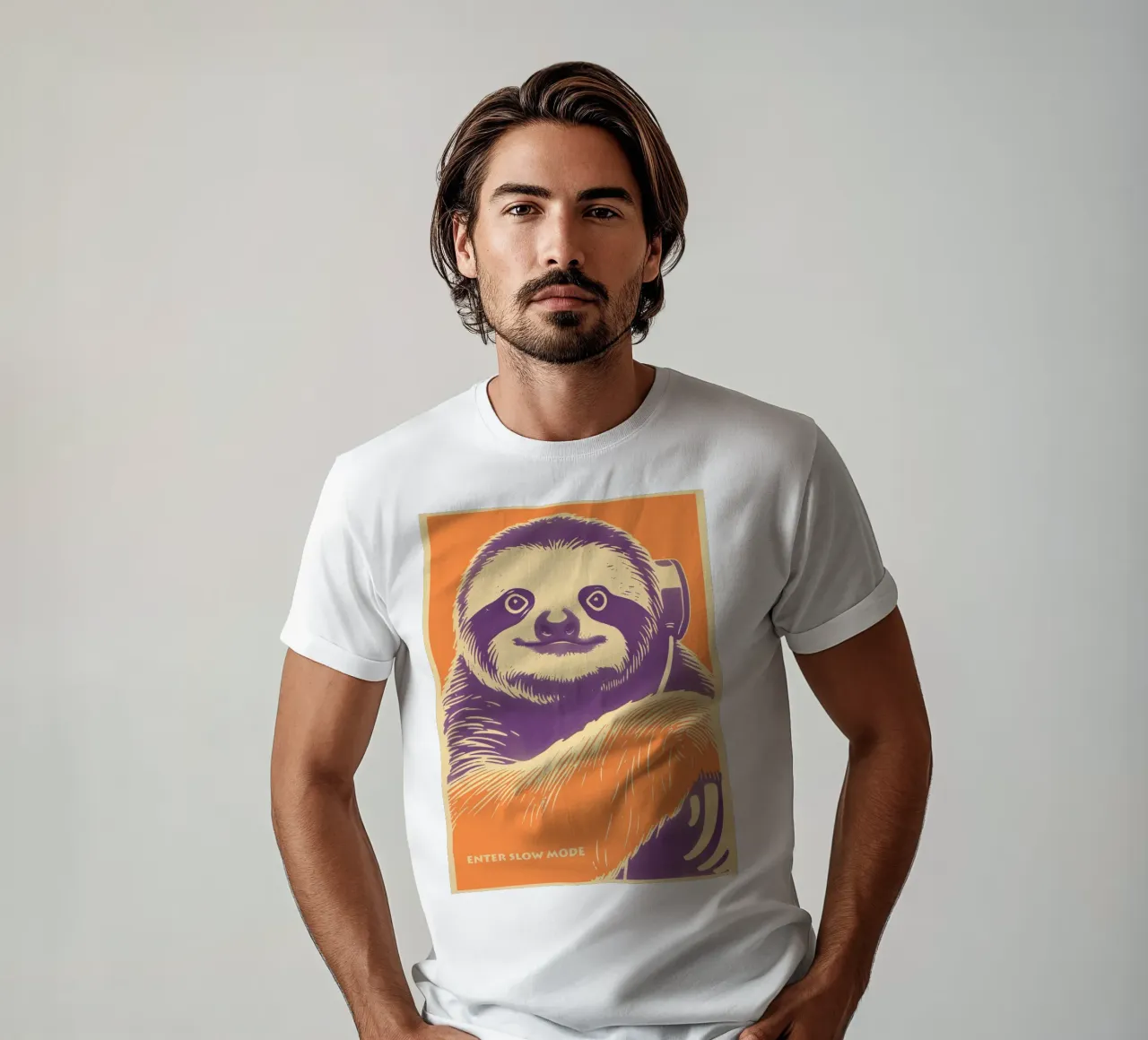 Enter Slow Mode | Learn from Sloth T-Shirt von Autofocus
