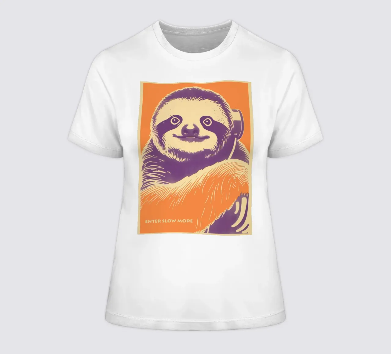 Enter Slow Mode | Learn from Sloth t-shirt da donna da Autofocus