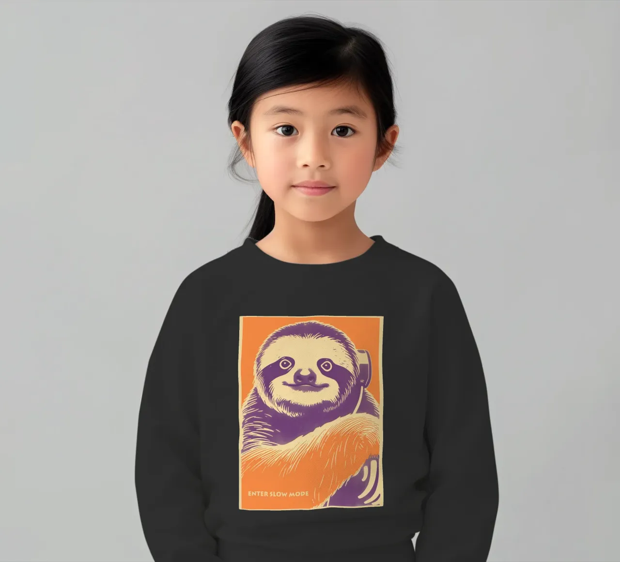Enter Slow Mode | Learn from Sloth Kinder Sweatshirt von Autofocus