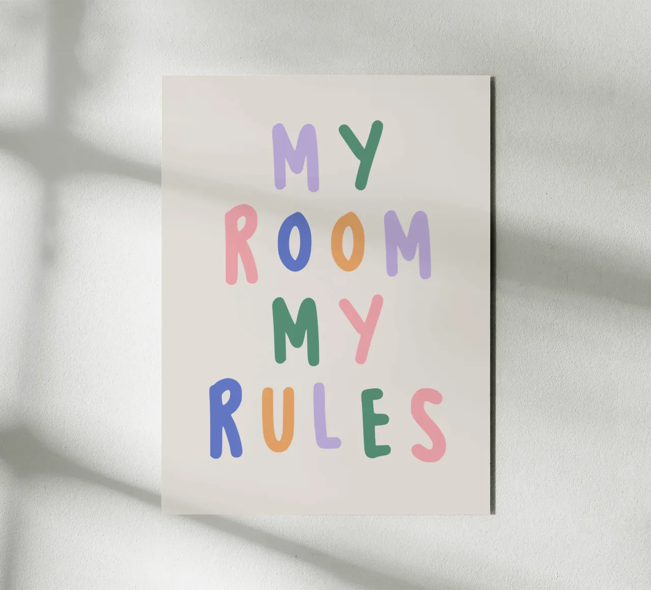 My room my rules alluminio dibond da we line studio - art