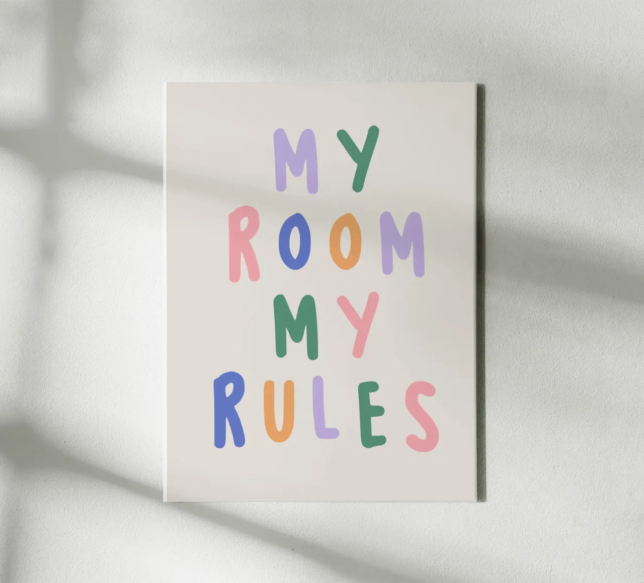 My room my rules tela con Cornice a cassetta da we line studio - art