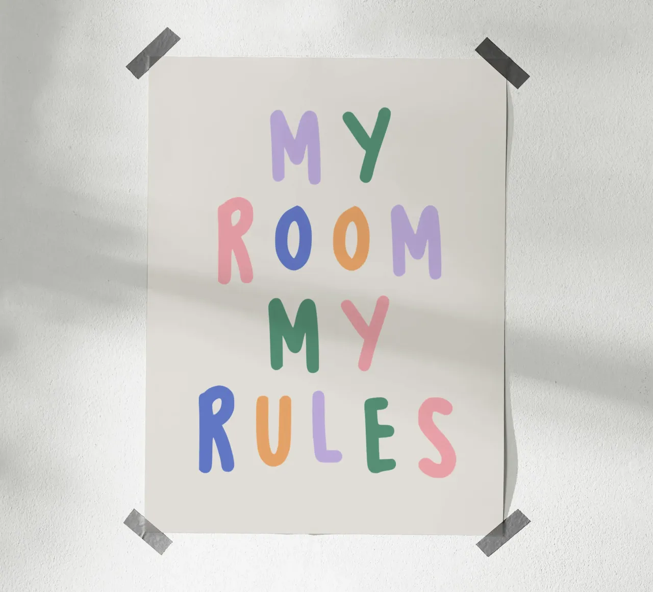 My room my rules hahnemühle by we line studio - art