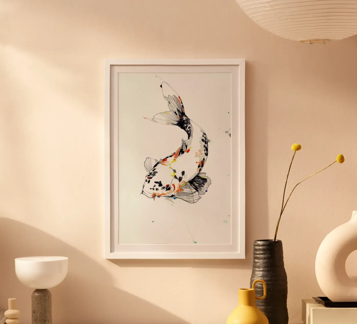 Koi Poster von Mala Alani