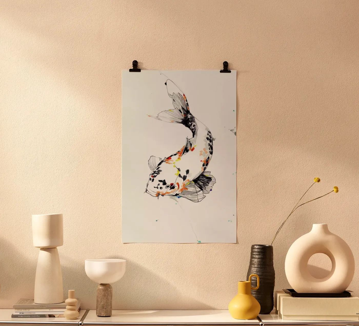 Koi Poster von Mala Alani
