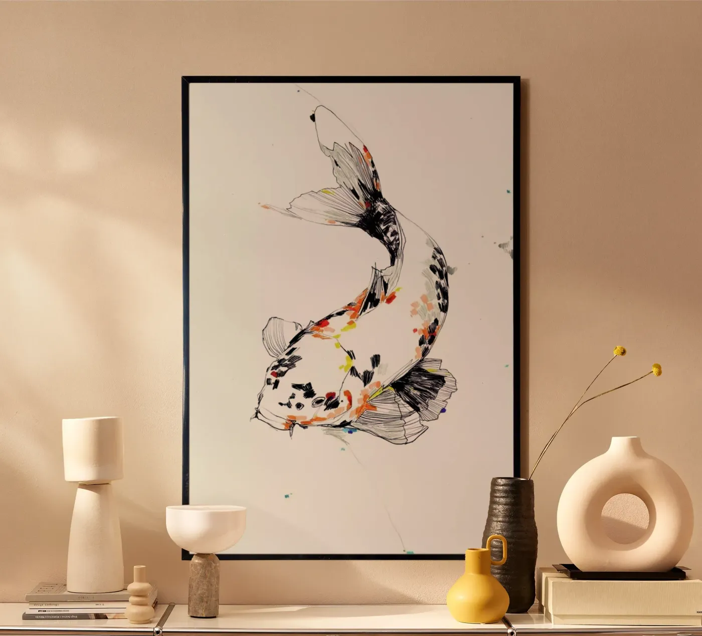 Koi Poster von Mala Alani