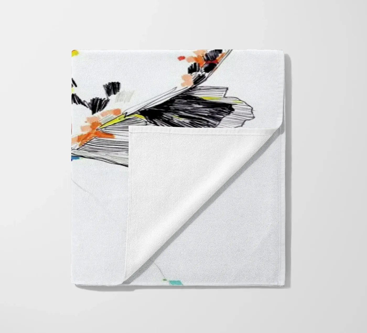 Koi beach towel by Mala Alani
