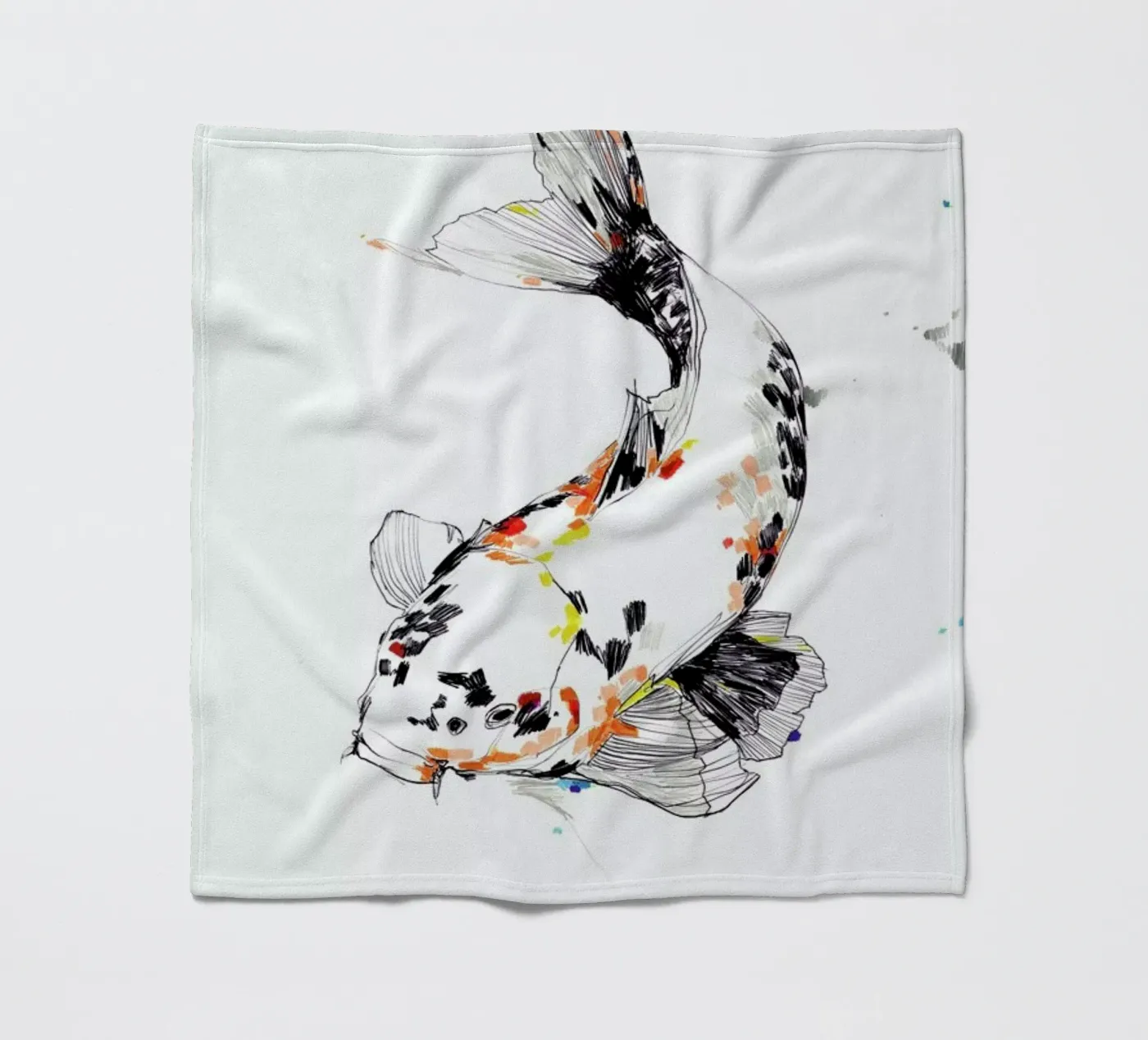 Koi Fleecedecke von Mala Alani