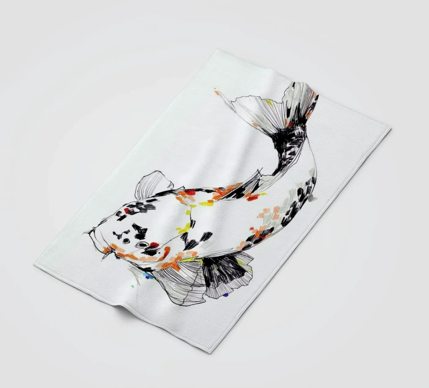 Koi Fleecedecke von Mala Alani