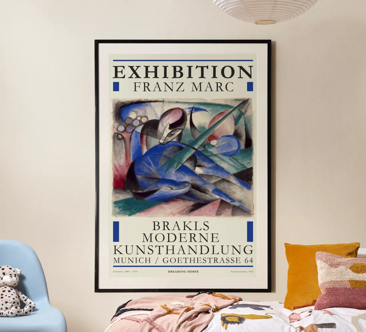 Franz Marc - Cavallo sognante poster da Old Masters