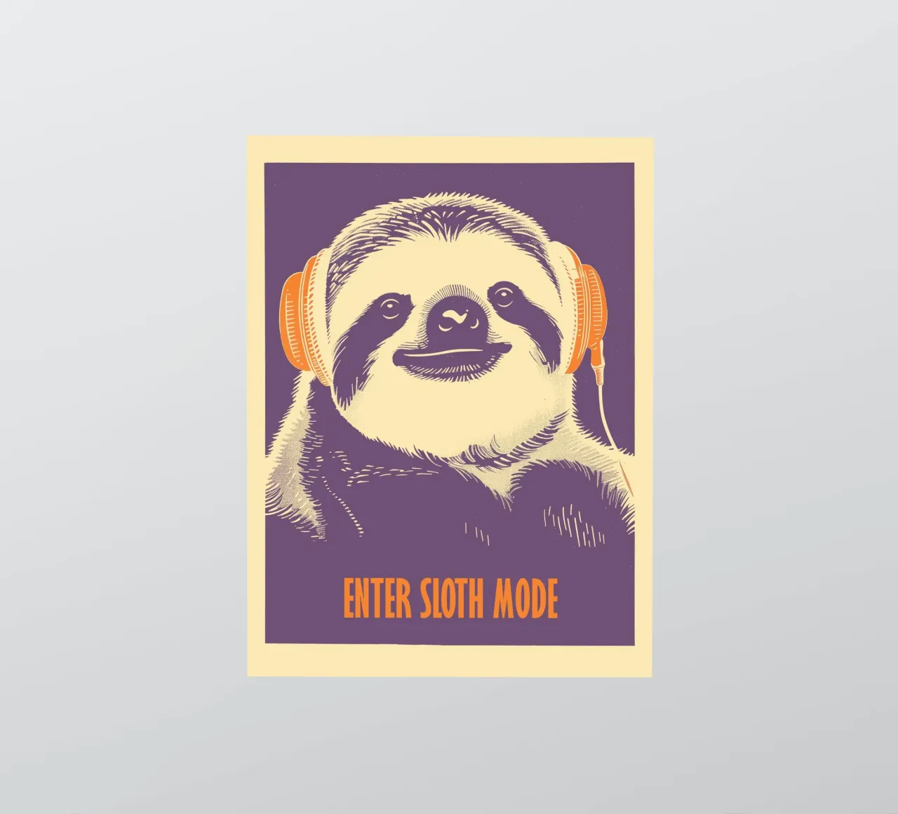 Enter Sloth Mode | Go into sloth mode sticker by Autofocus