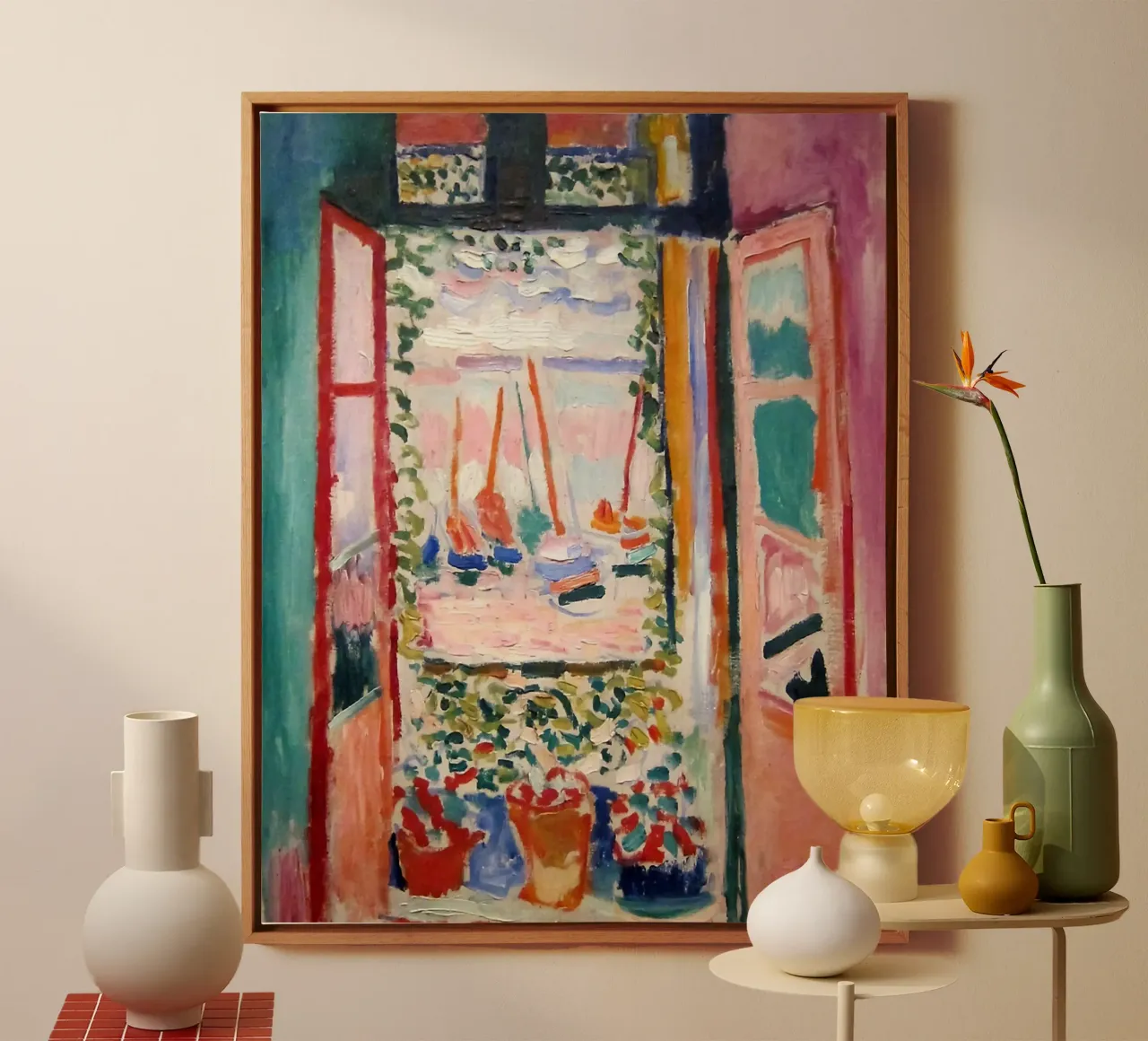 La finestra - Henri Matisse tela con Cornice a cassetta da Perdana shop