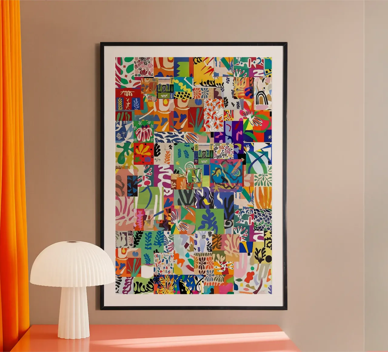 Collage - Henri Matisse poster con telaio in plastica da Perdana shop