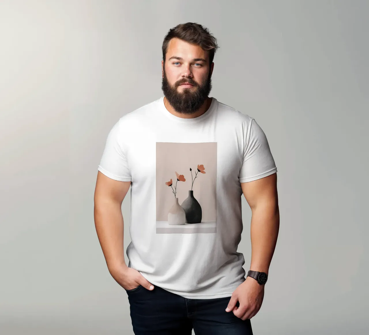 Semplice bellezza del papavero t-shirt da Carinaprint