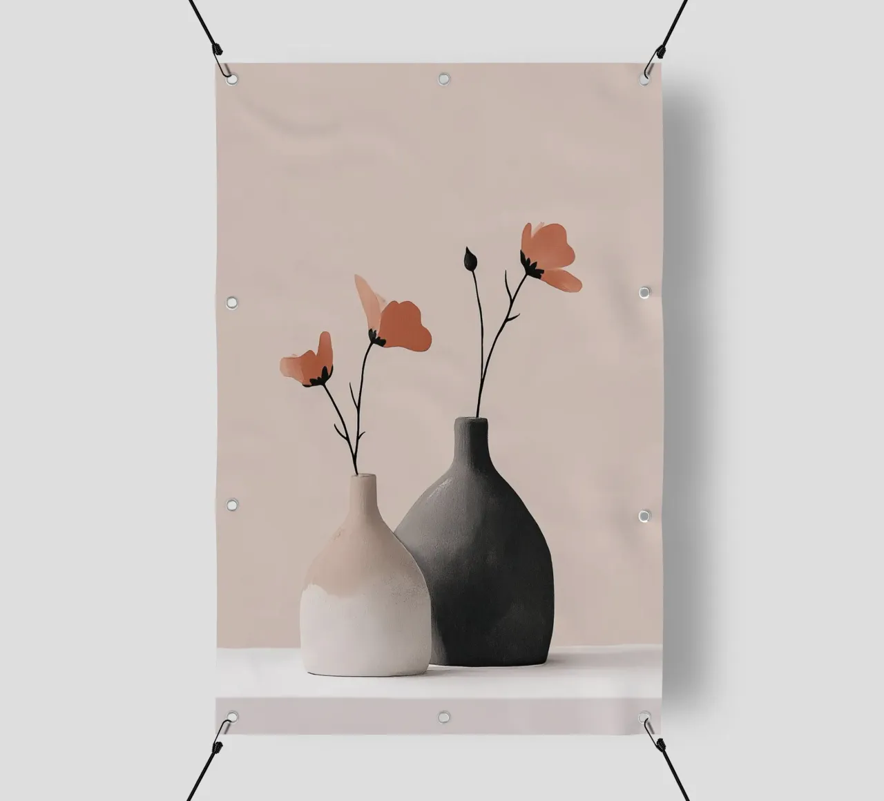Semplice bellezza del papavero telo in pvc da Carinaprint