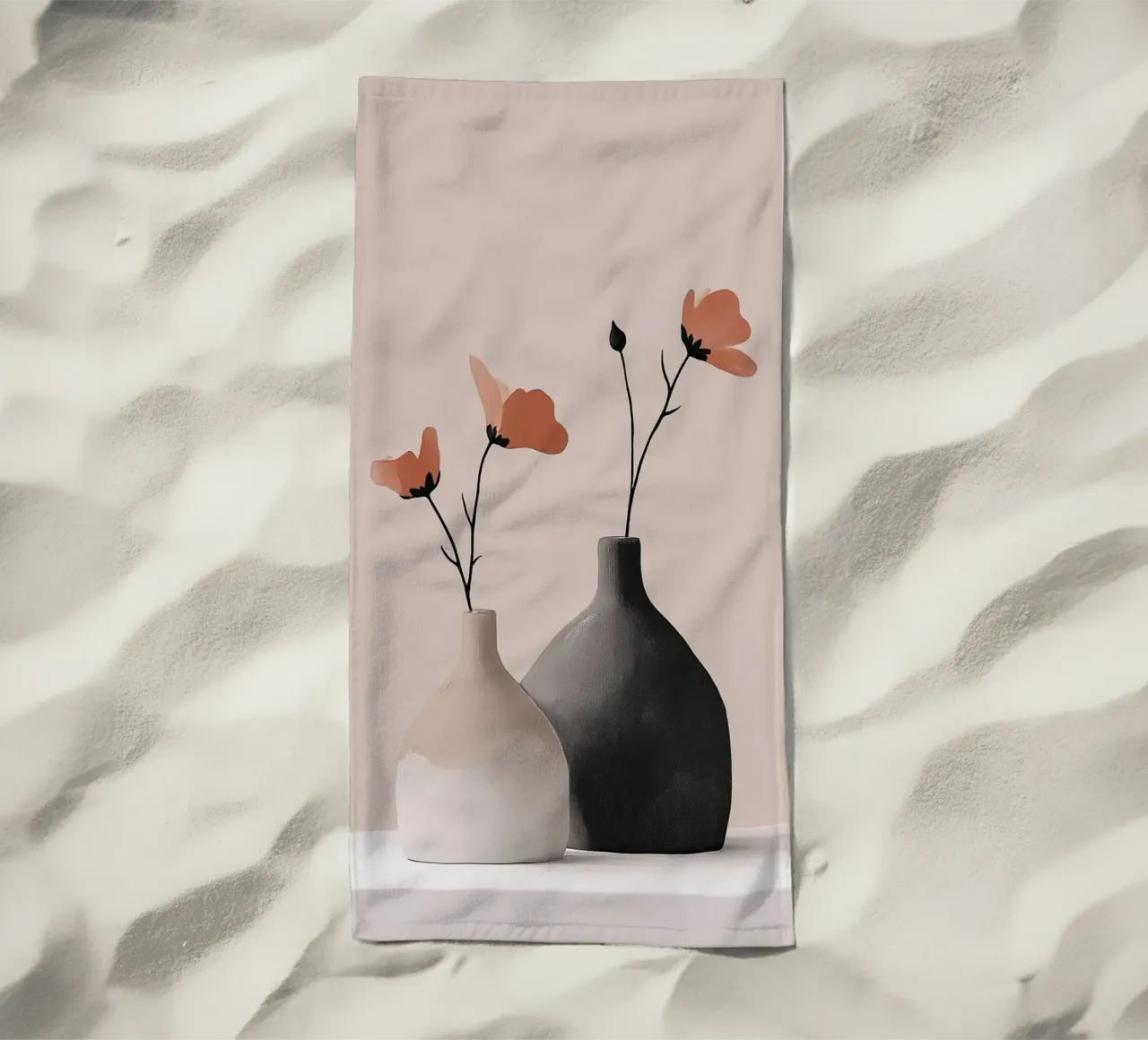 Semplice bellezza del papavero telo mare da Carinaprint