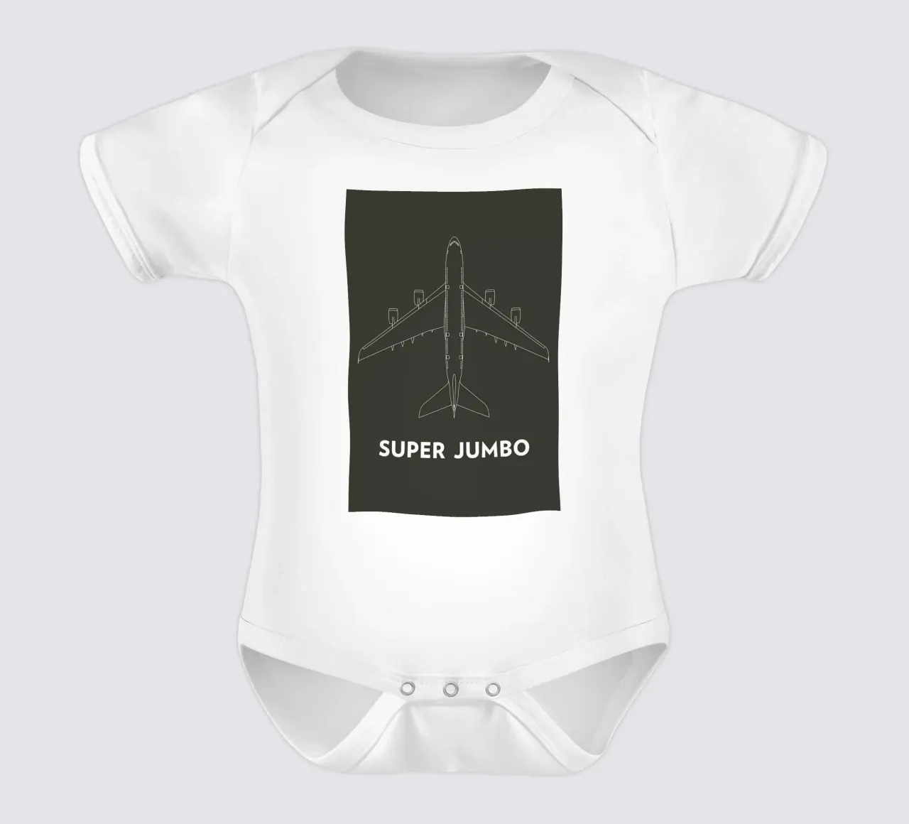 Super Jumbo Airbus A380 body neonato maniche corte da Marc Schulthess