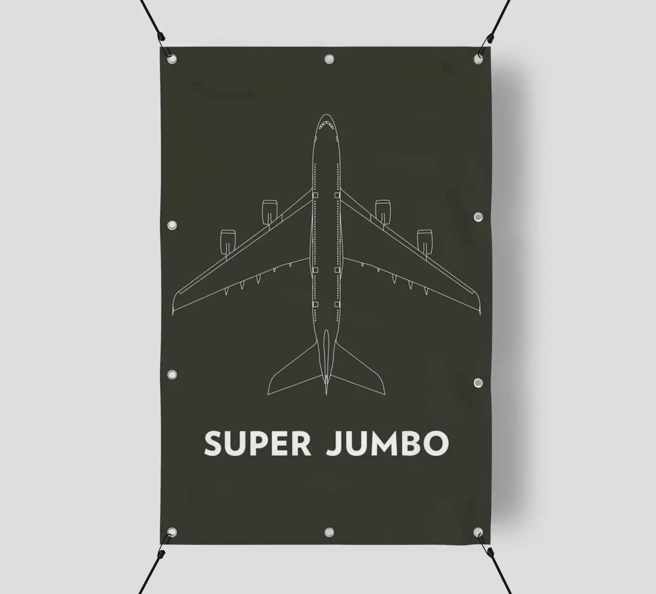 Super Jumbo Airbus A380 telo in pvc da Marc Schulthess