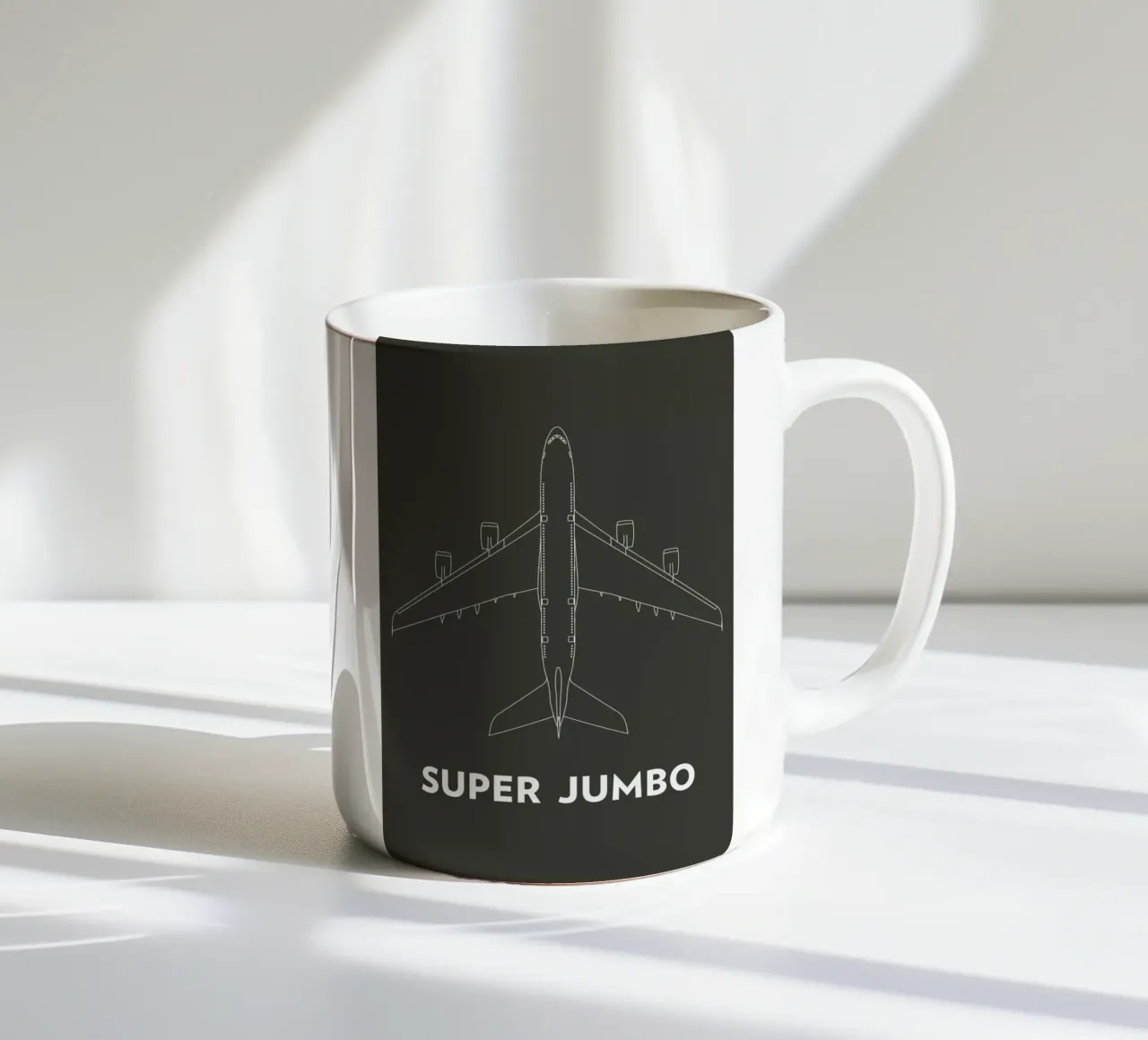 Super Jumbo Airbus A380 tazza in ceramica da Marc Schulthess