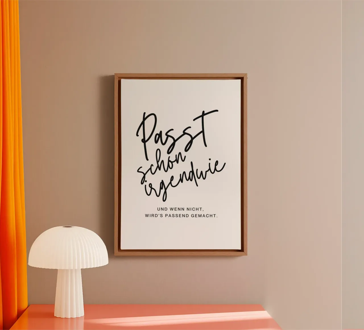 Passt schon irgendwie canvas by DigiWunderwerk