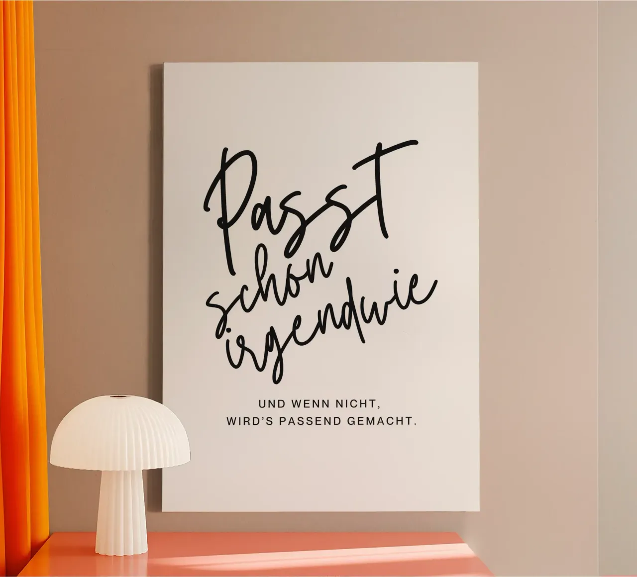 Passt schon irgendwie canvas by DigiWunderwerk