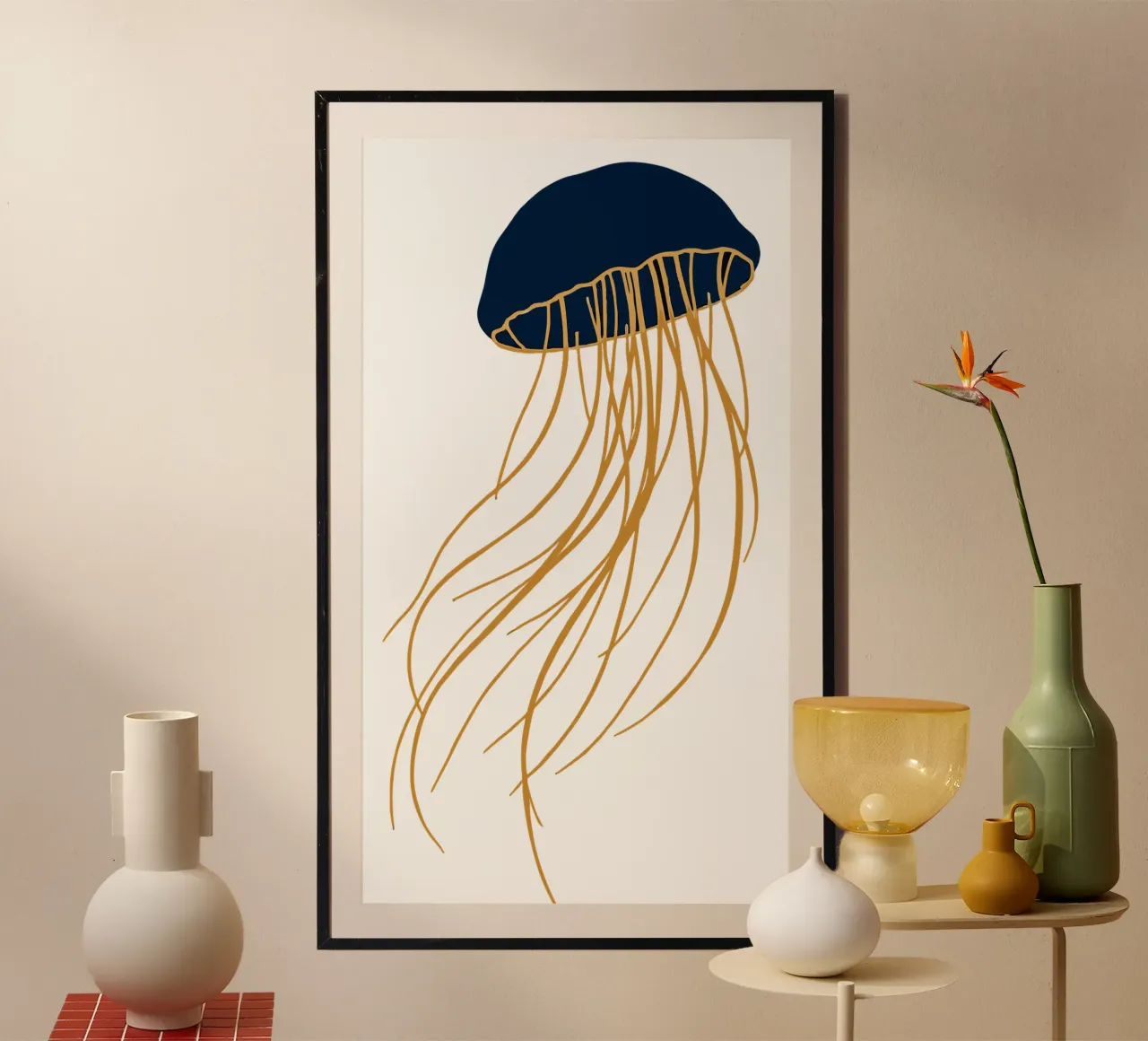 Ethereal Jellyfish Dance poster by artdesign1985