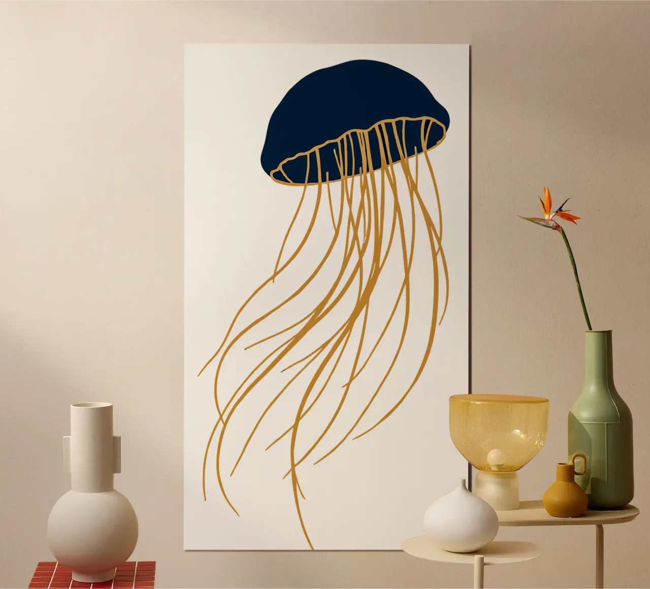 Ethereal Jellyfish Dance poster by artdesign1985