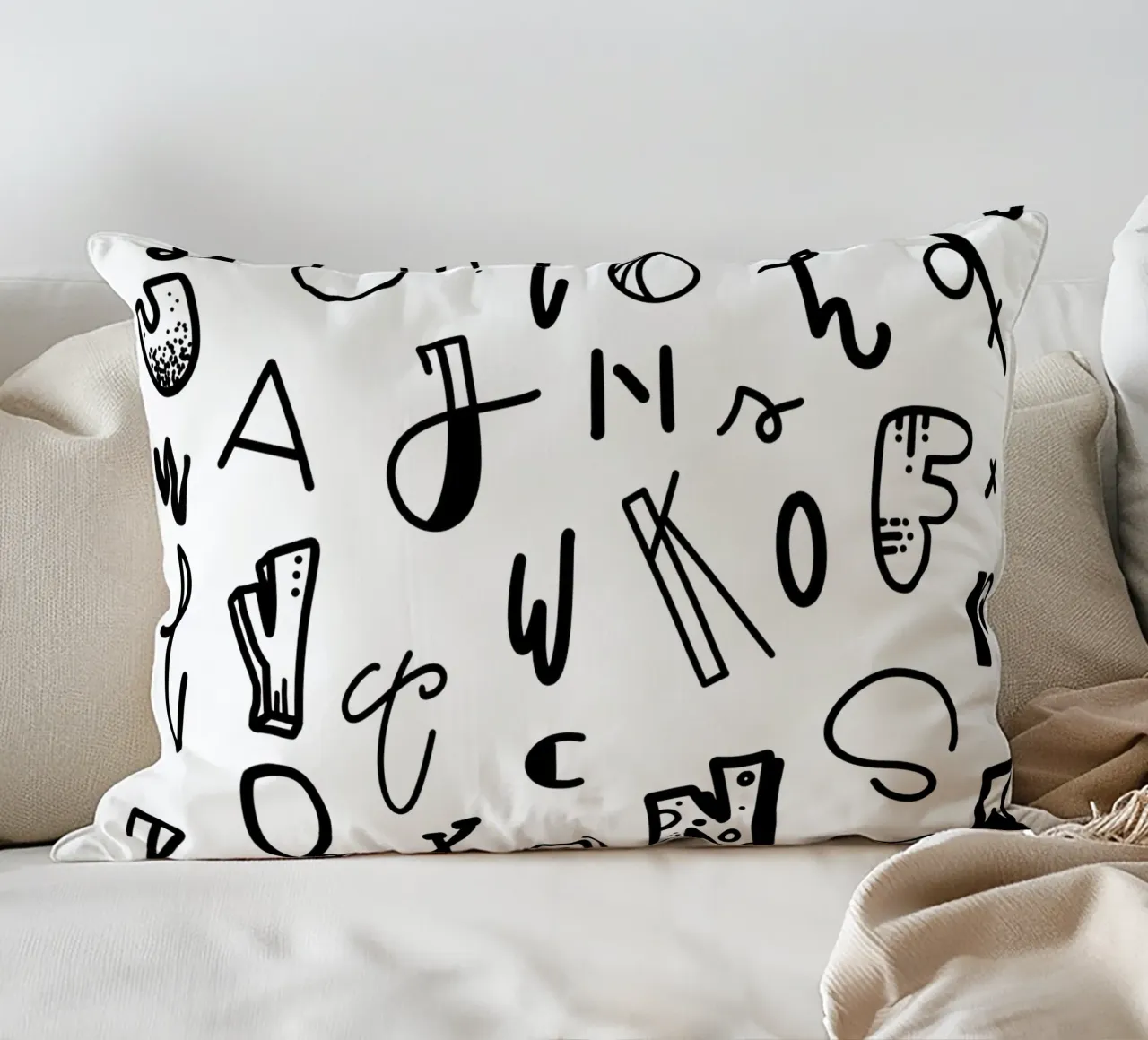 Buchstaben Alphabet ABC cuscino da LIMITED EDITION LETTERS