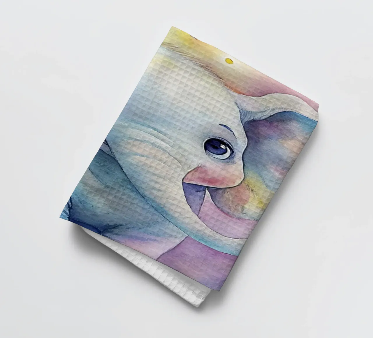 Elefante ad acquerello canovaccio da cucina da 🎁 ARTVI-SHOP