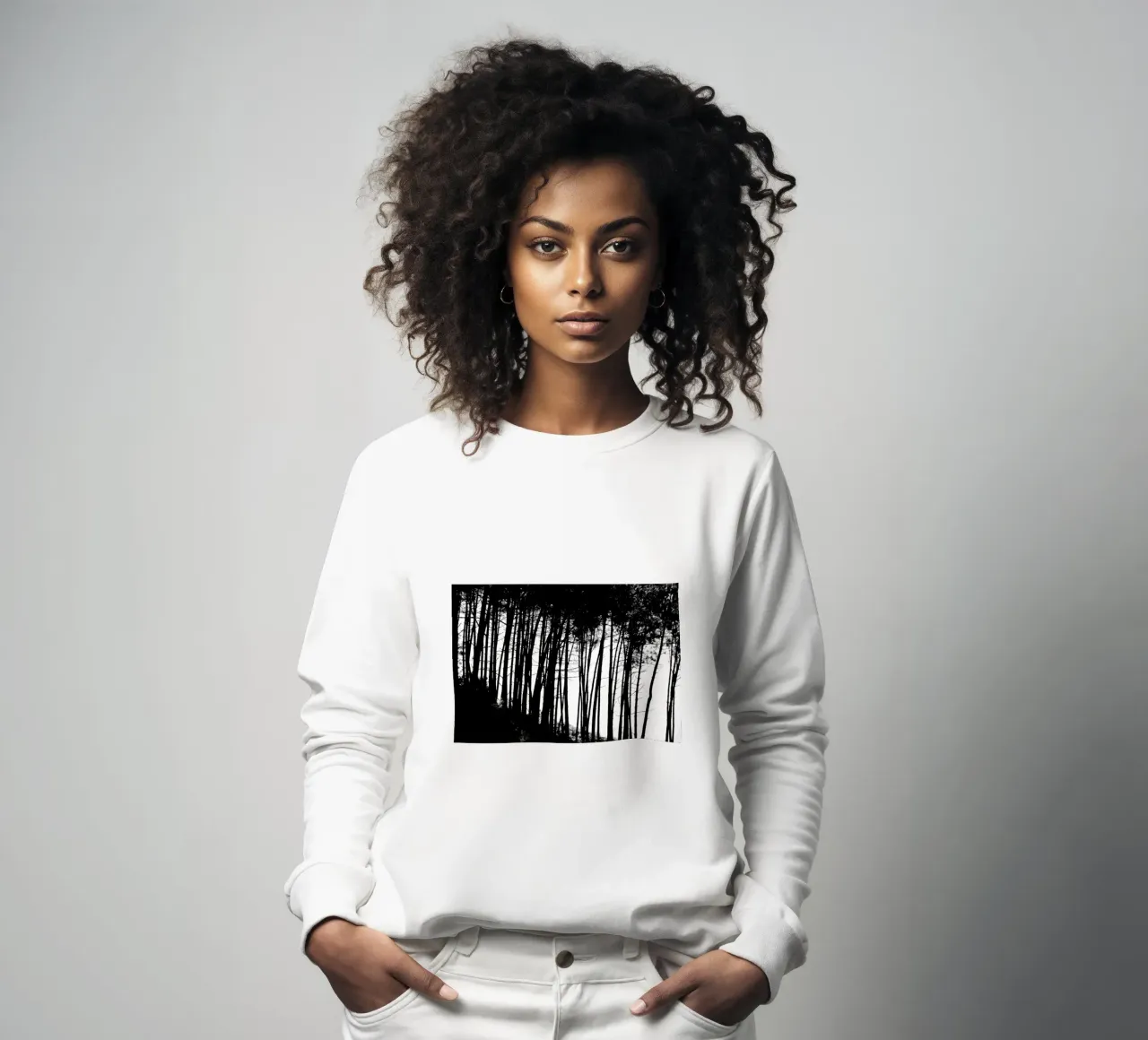 Bianco e nero felpa da Teresa André