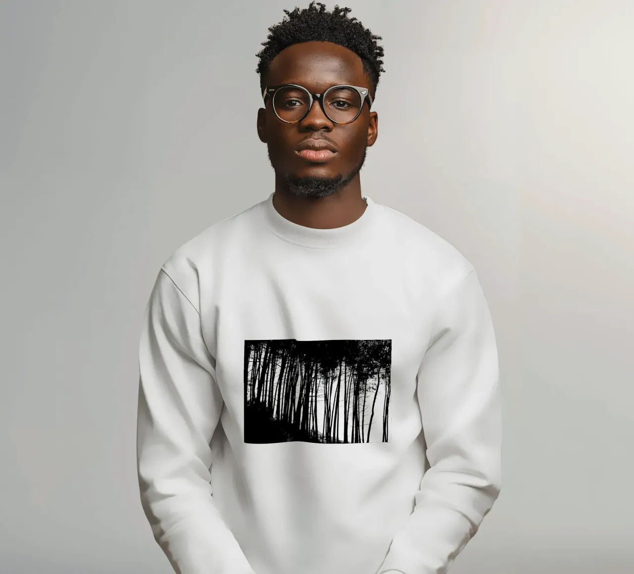 Bianco e nero felpa da Teresa André