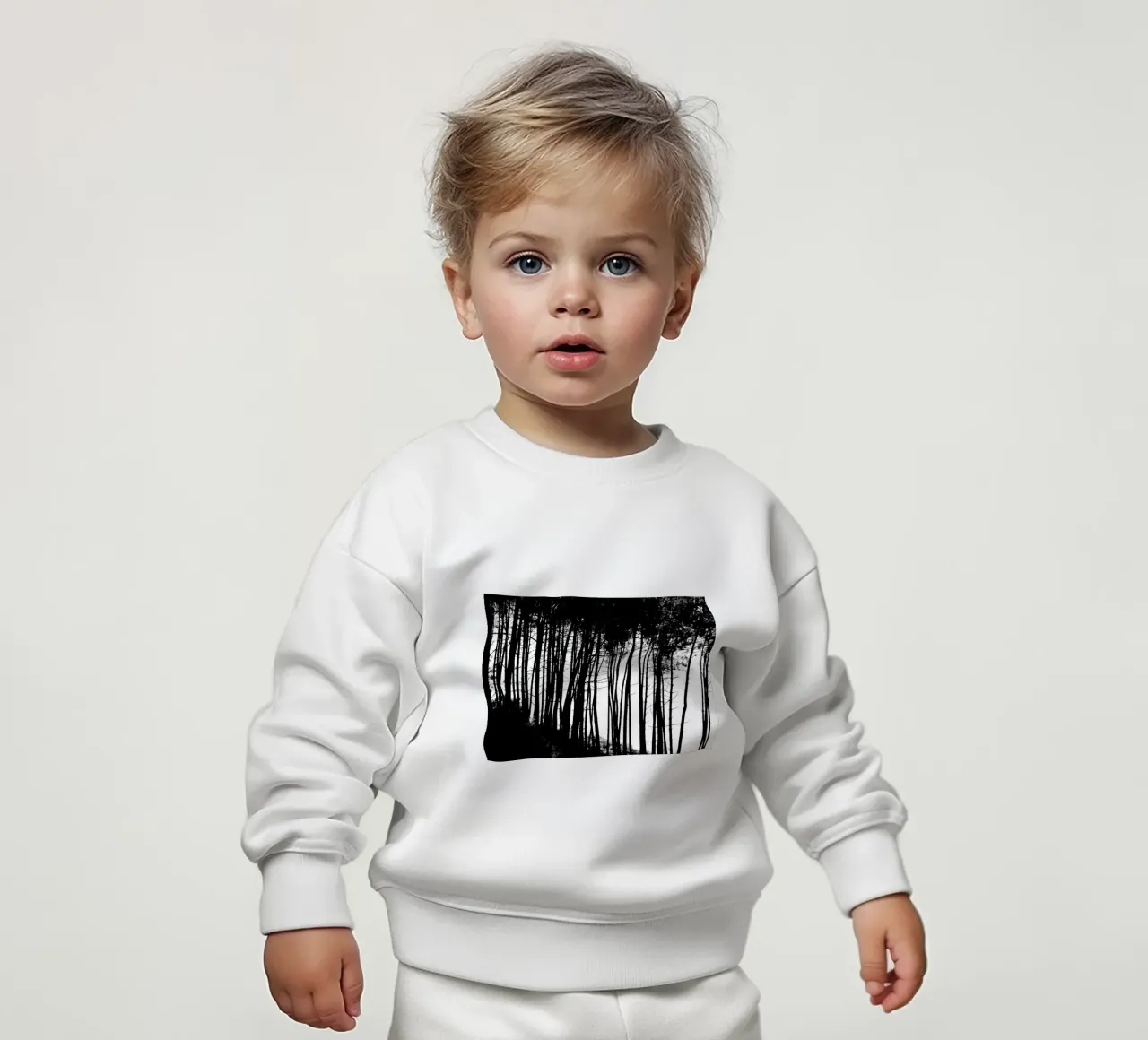 Bianco e nero felpa neonato da Teresa André