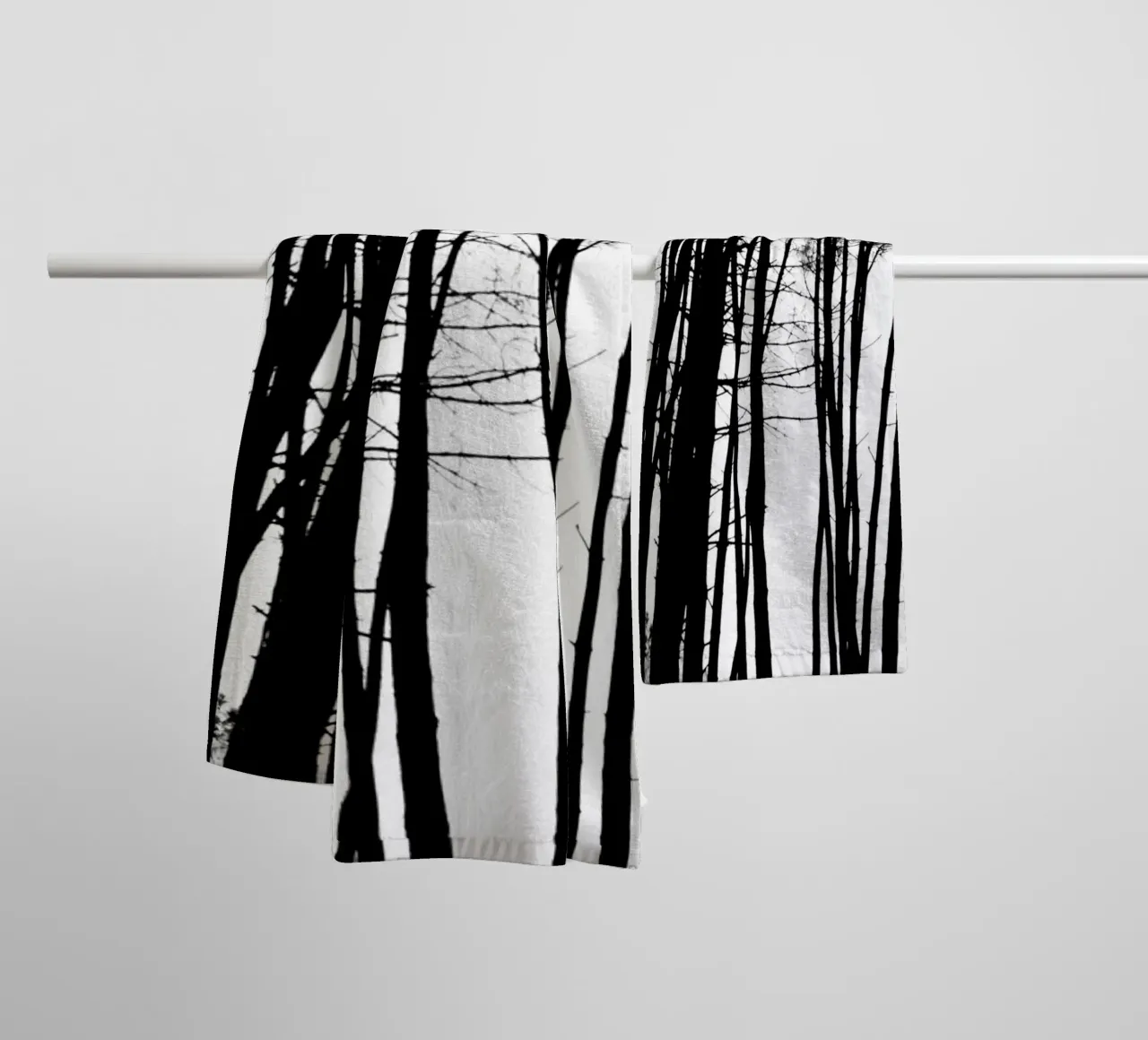 Bianco e nero asciugamano da bagno da Teresa André
