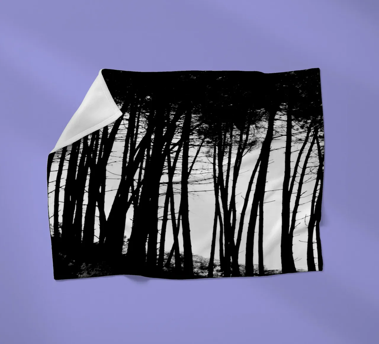 Bianco e nero coperta in pile da Teresa André