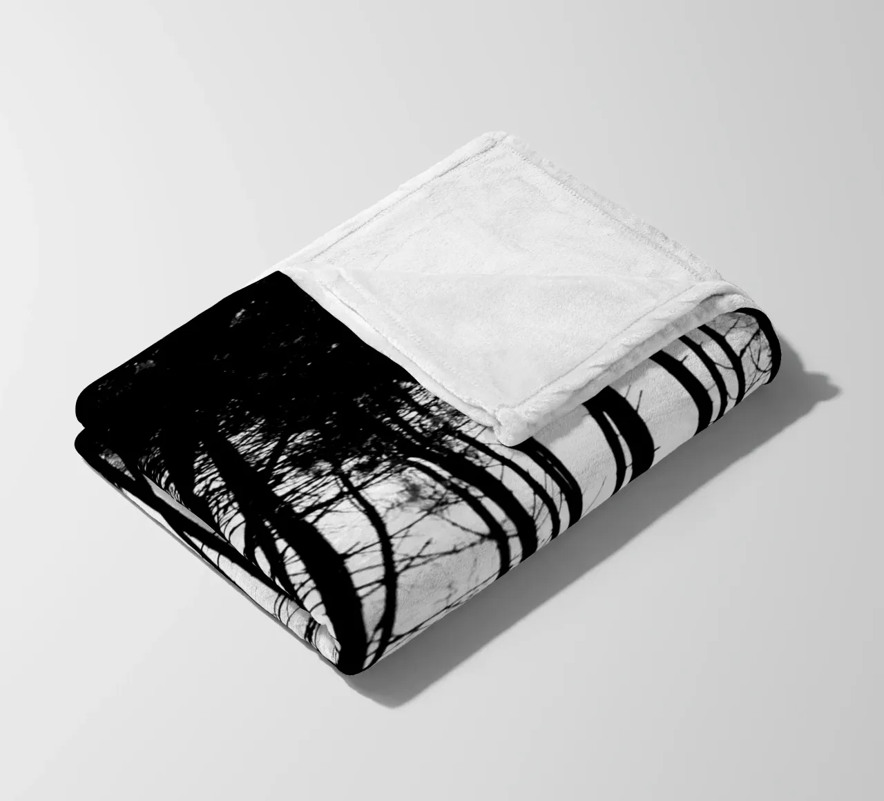 Bianco e nero coperta in pile da Teresa André