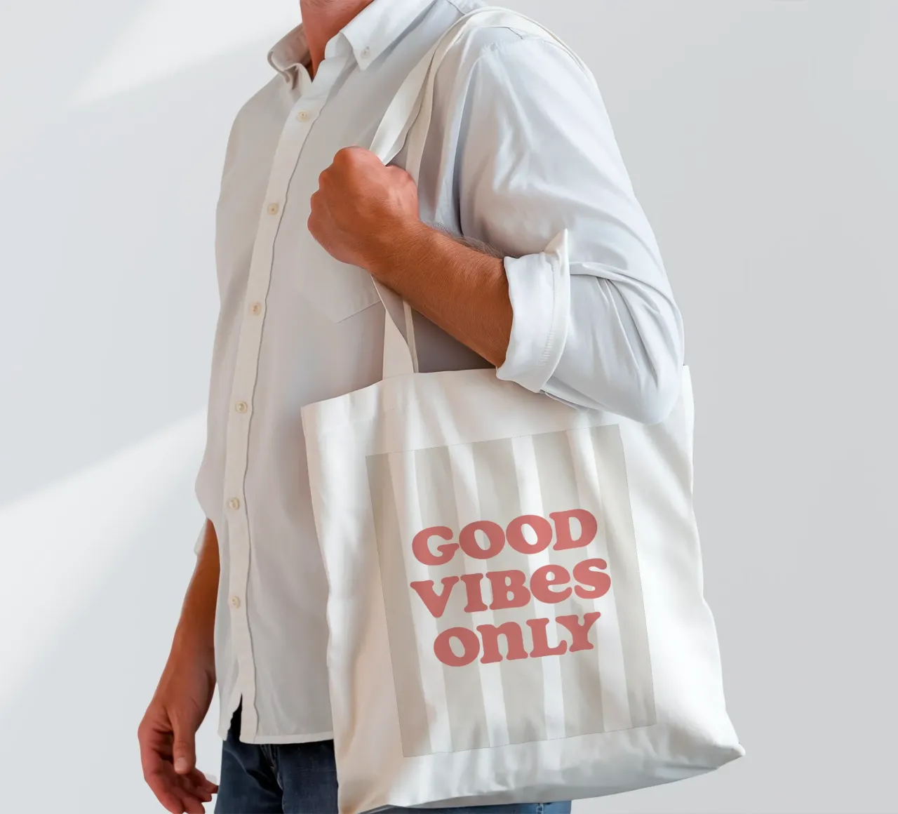 Good vibes only tote bag de we line studio - art