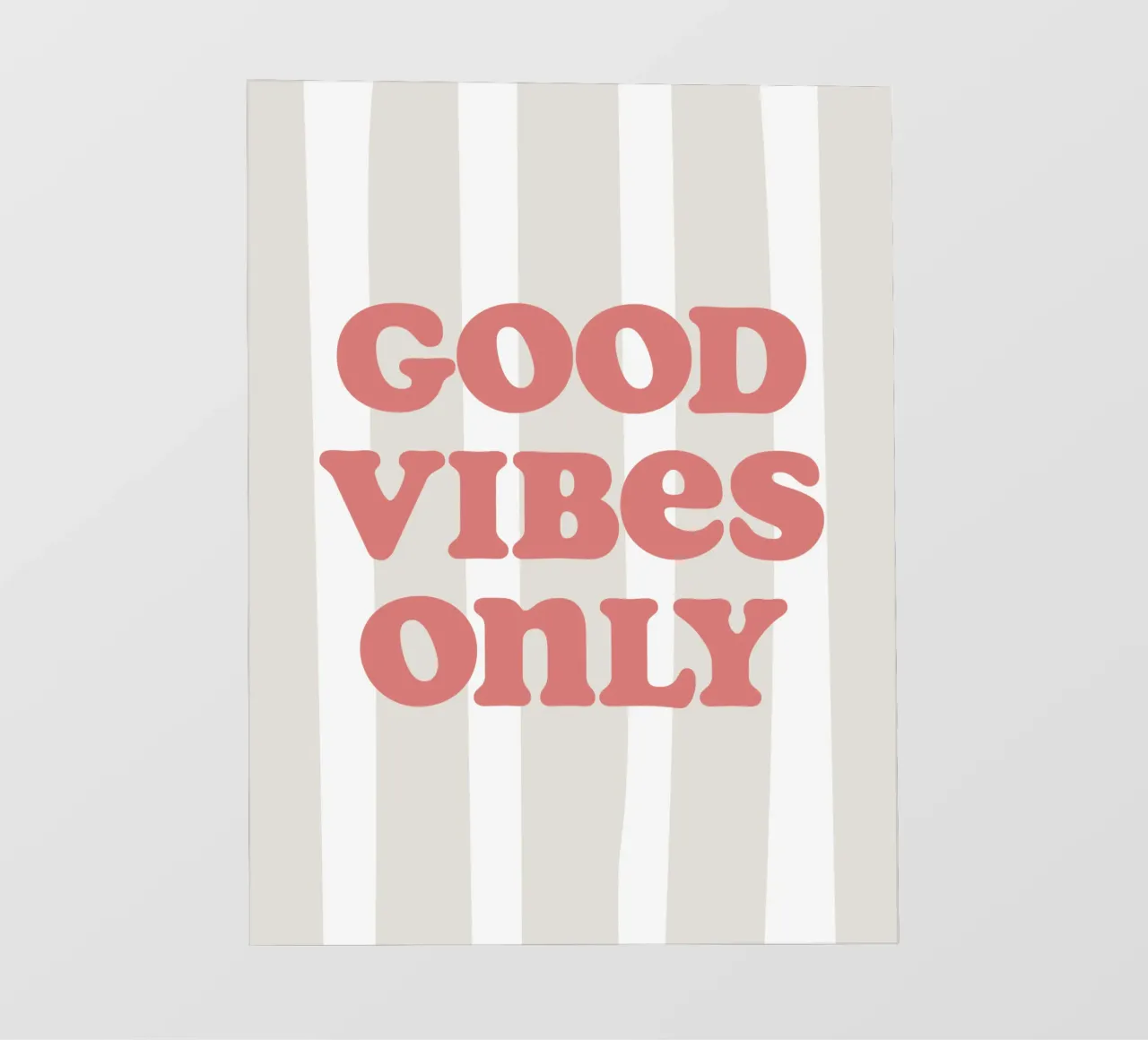 Good vibes only pellicola backlit da we line studio - art