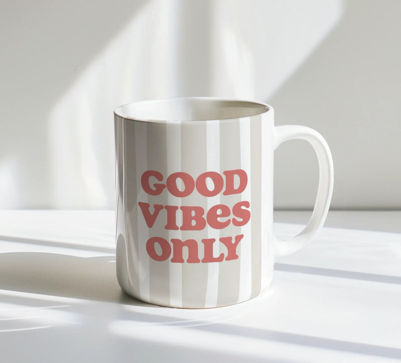 Good vibes only tazza in ceramica da pv art