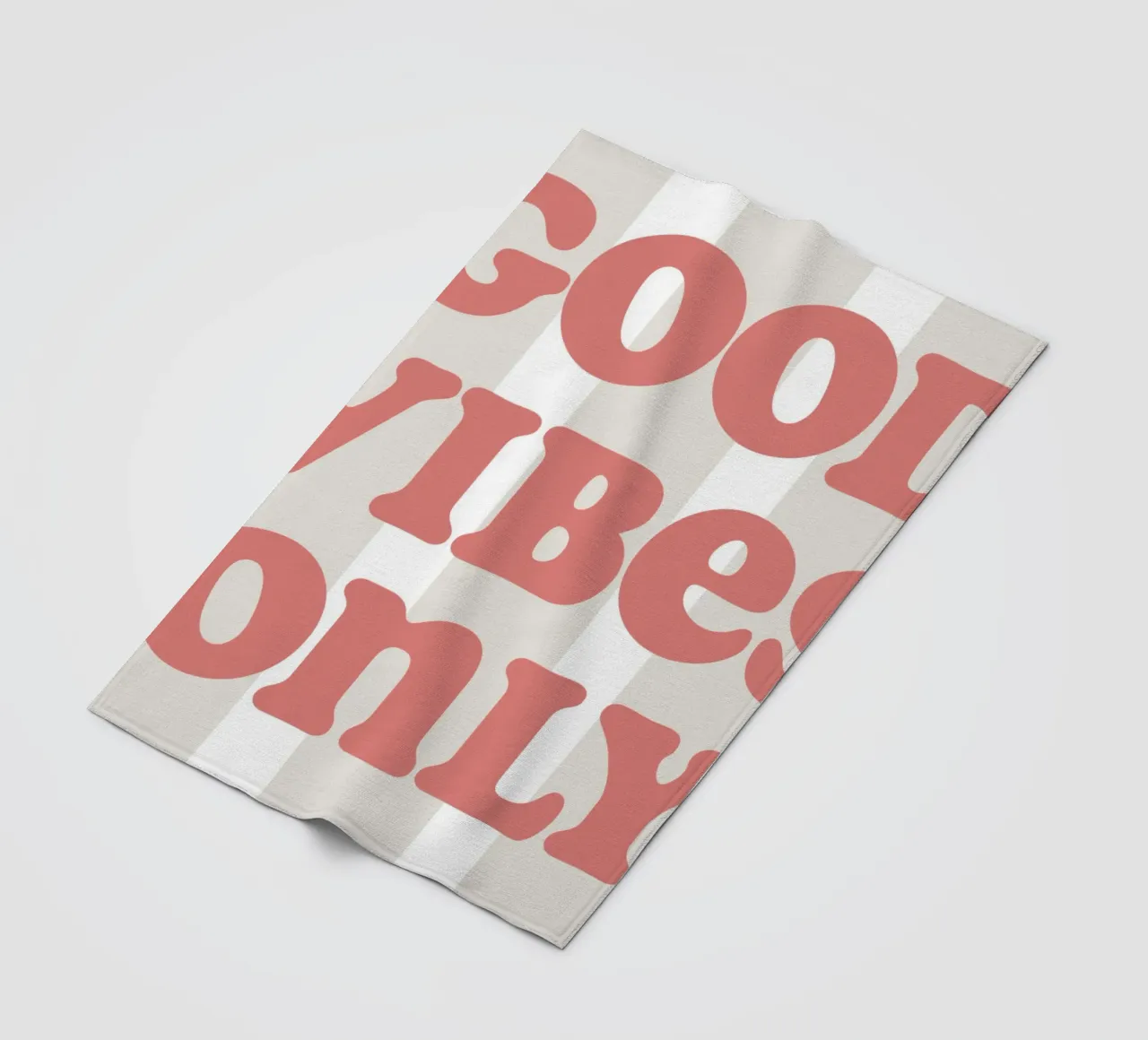 Good vibes only coperta in pile da we line studio - art