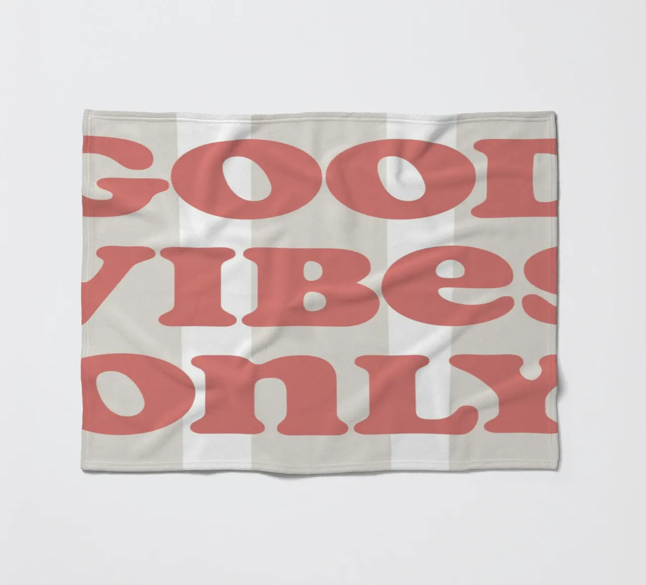 Good vibes only coperta in pile da we line studio - art