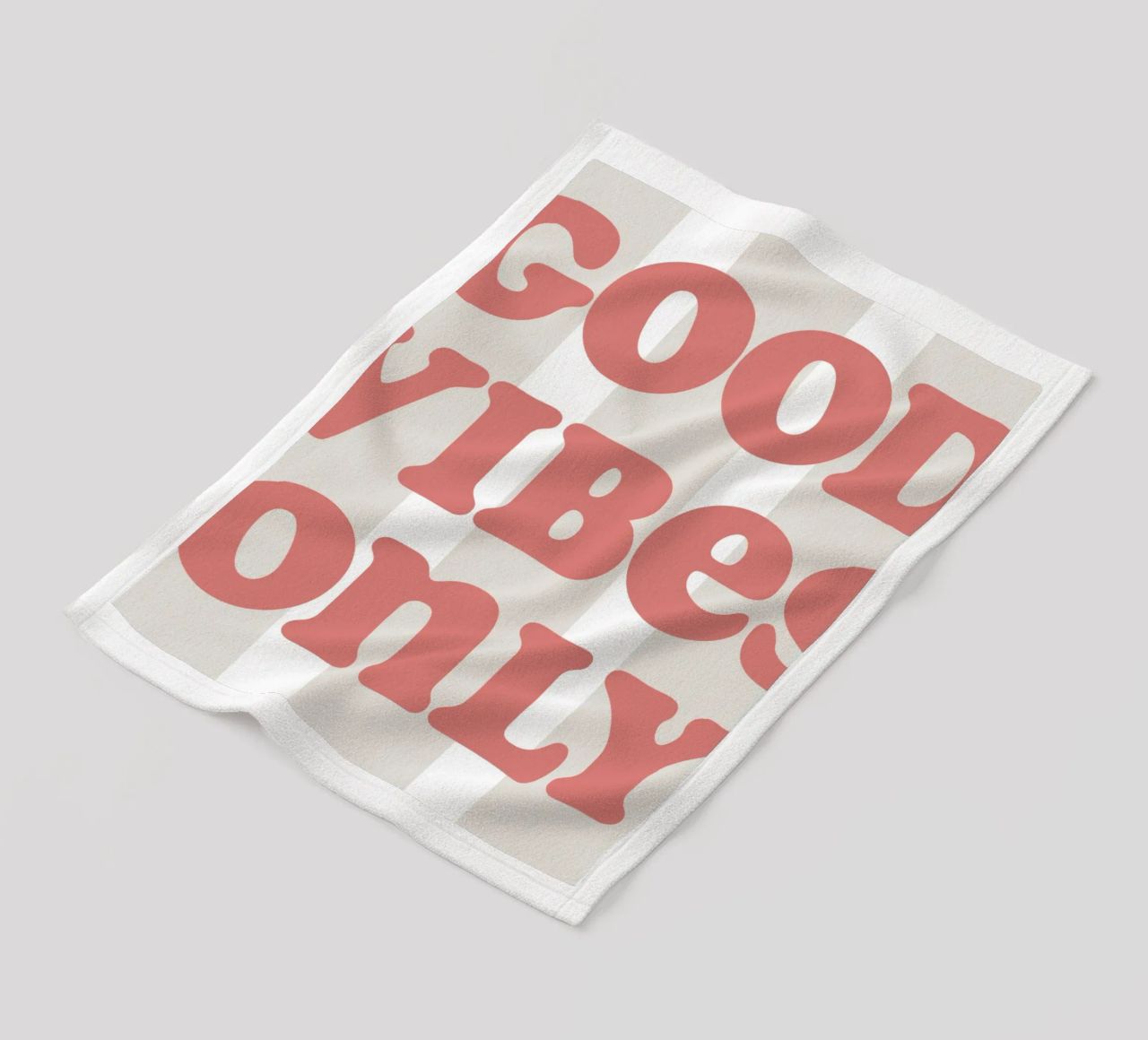 Good vibes only coperta in pile da pv art