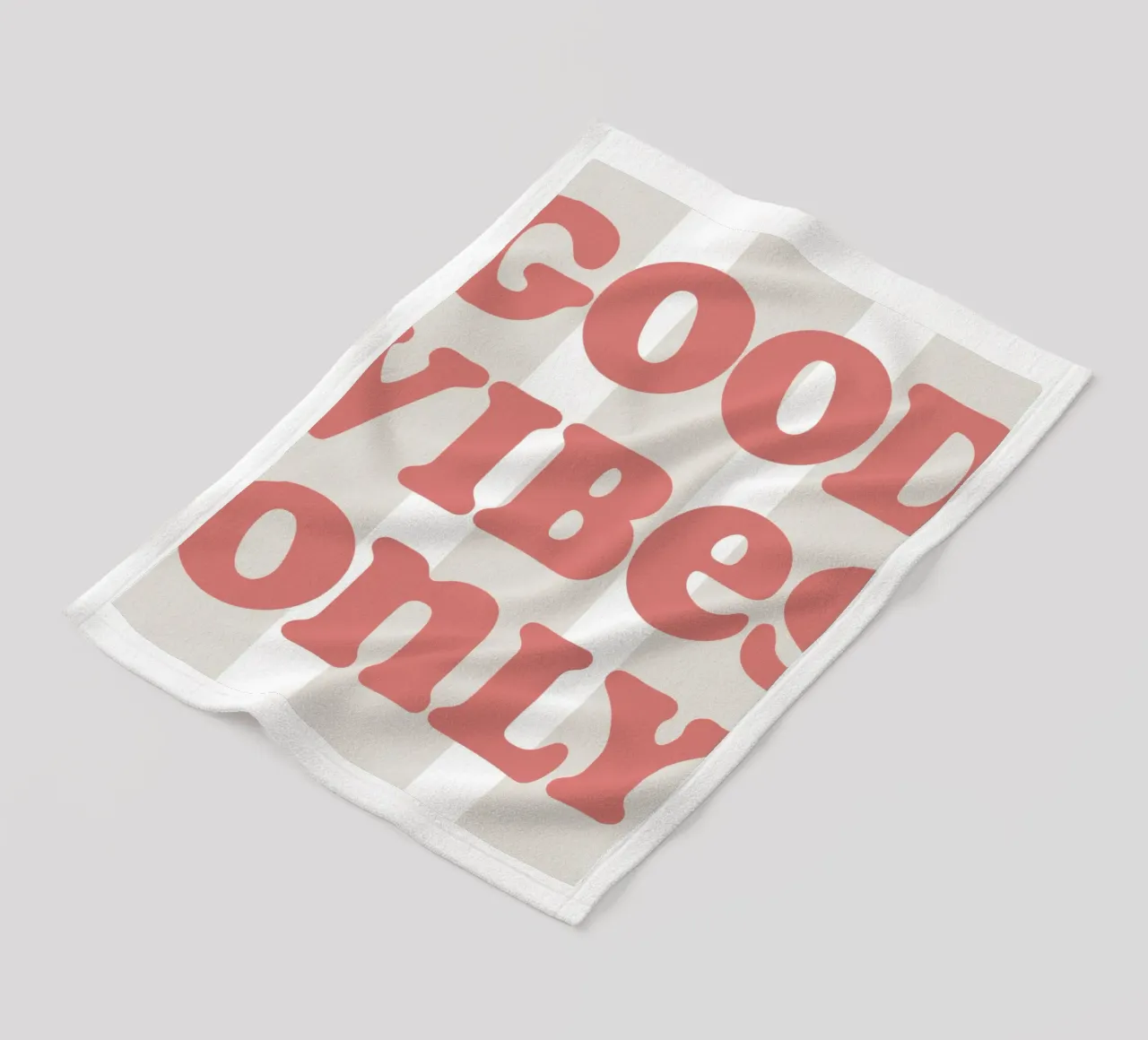 Good vibes only coperta in pile da we line studio - art