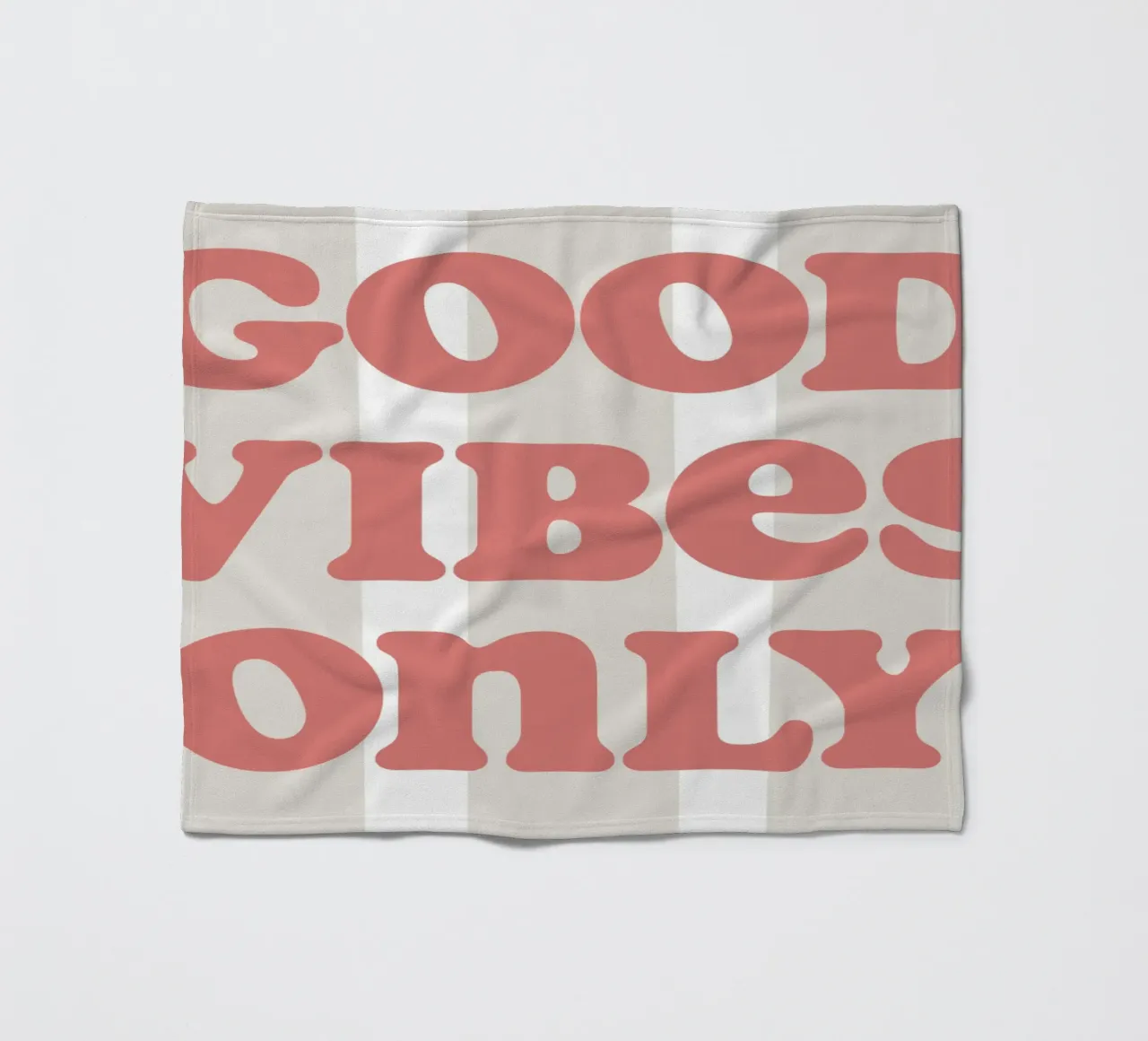 Good vibes only coperta in pile da we line studio - art