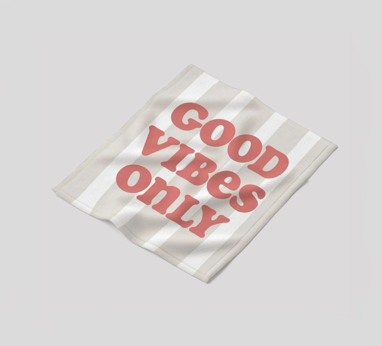 Good vibes only coperta in pile da pv art