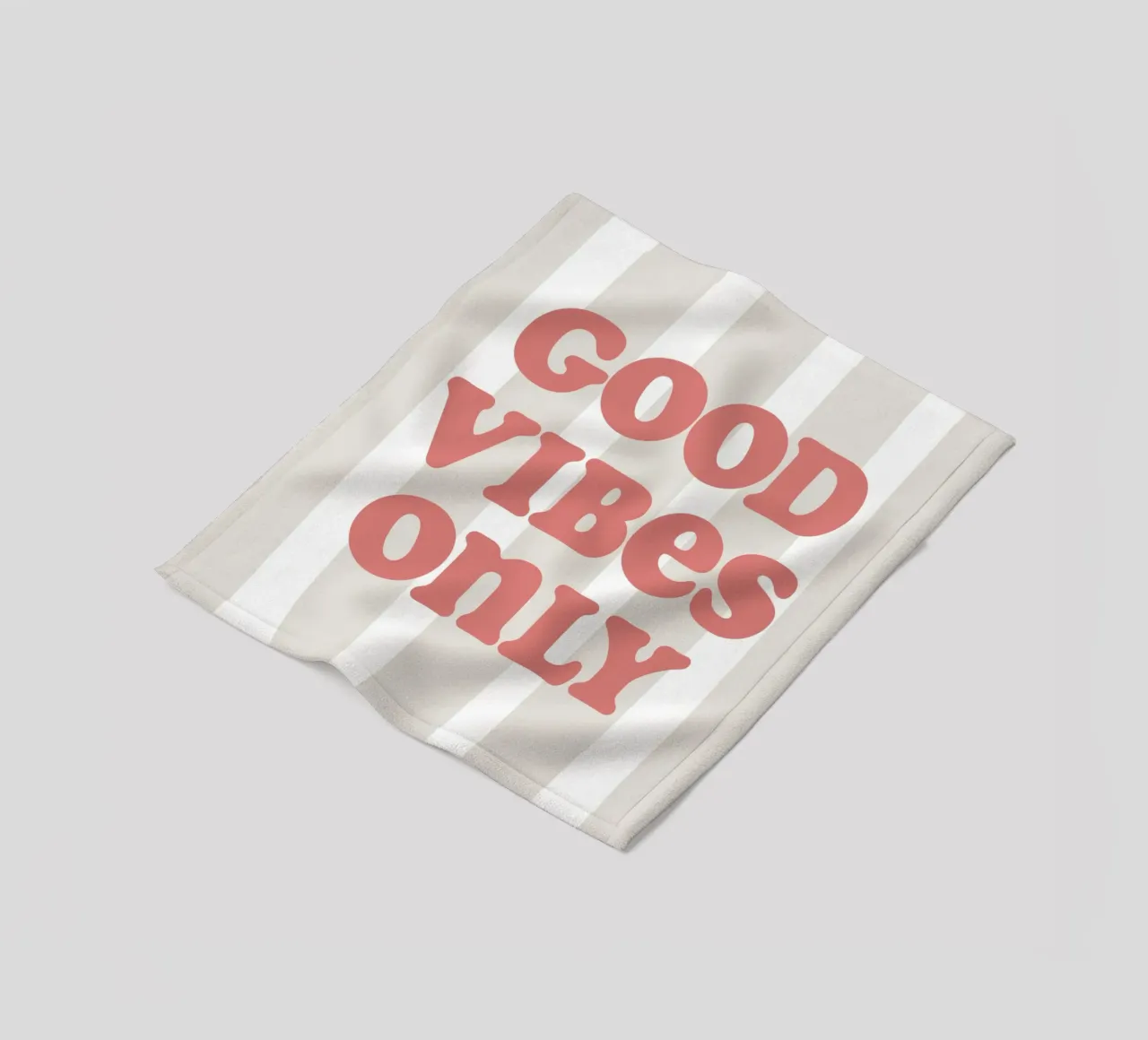 Good vibes only coperta in pile da we line studio - art