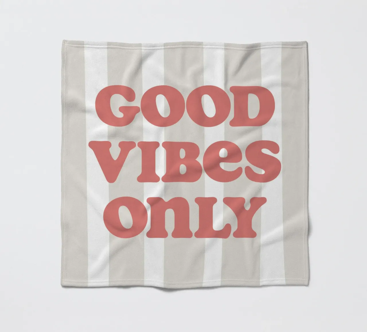Good vibes only coperta in pile da we line studio - art