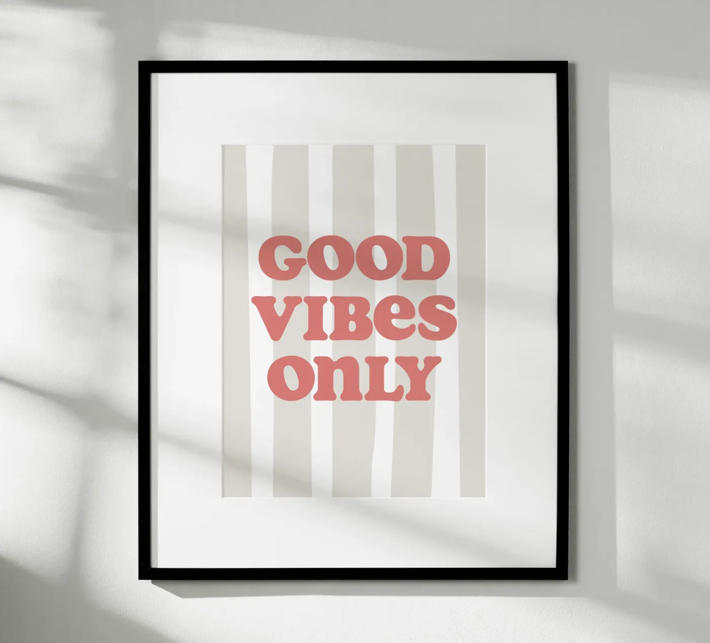 Good vibes only poster da we line studio - art