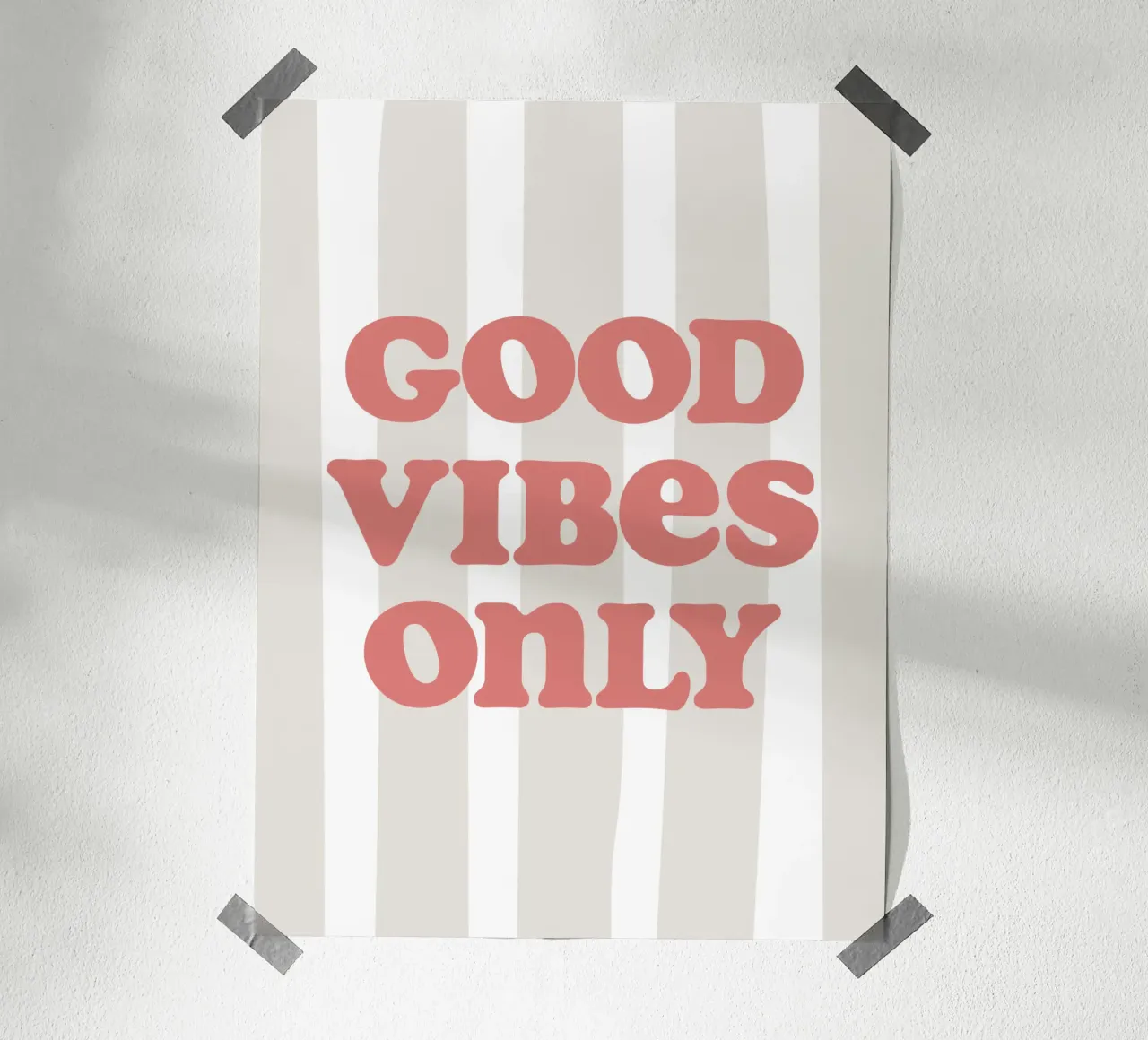 Good vibes only poster da we line studio - art